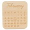 February Calendar Wood Cutout From 3”-23” Valentine Decor | Woodpeckers